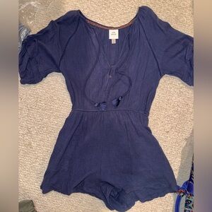 Navy Blue Women's Romper by Knox Rose